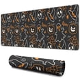 thumbnail image 1 of Long Mouse Pads for Desk,Spooky Halloween Pattern Desk Mats on Top Of Desks, Desk Mouse Pad Extra Large with 3mm Non-Slip Base and Stitched Edge for Gaming,Office,Work,Home 31.5x11.8in, 1 of 5