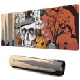thumbnail image 1 of Long Mouse Pads for Desk,Spooky Halloween Scene Pattern Desk Mats on Top Of Desks, Desk Mouse Pad Extra Large with 3mm Non-Slip Base and Stitched Edge for Gaming,Office,Work,Home 31.5x11.8in, 1 of 5