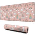 thumbnail image 1 of Long Mouse Pads for Desk,Swan Princess Castle Pattern Desk Mats on Top Of Desks, Desk Mouse Pad Extra Large with 3mm Non-Slip Base and Stitched Edge for Gaming,Office,Work,Home 31.5"x11.8", 1 of 6