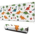 thumbnail image 1 of Long Mouse Pads for Desk,Tropical Dinosaur Pattern Desk Mats on Top Of Desks, Desk Mouse Pad Extra Large with 3mm Non-Slip Base and Stitched Edge for Gaming,Office,Work,Home 31.5"x11.8", 1 of 6