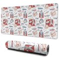 thumbnail image 1 of Long Mouse Pads for Desk,Vintage Baseball Elements Pattern Desk Mats on Top Of Desks, Desk Mouse Pad Extra Large with 3mm Non-Slip Base and Stitched Edge for Gaming,Office,Work,Home 35.4"x15.7", 1 of 6