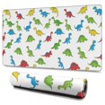 thumbnail image 1 of Long Mouse Pads for Desk,White Cartoon Dinosaurs Pattern Desk Mats on Top Of Desks, Desk Mouse Pad Extra Large with 3mm Non-Slip Base and Stitched Edge for Gaming,Office,Work,Home 47.3"x23.6", 1 of 6