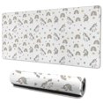 thumbnail image 1 of Long Mouse Pads for Desk,White Cartoon Unicorn Rainbow Heart Star Desk Mats on Top Of Desks, Desk Mouse Pad Extra Large with 3mm Non-Slip Base and Stitched Edge for Gaming,Work,Home 35.4"x15.7", 1 of 5