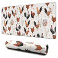 thumbnail image 1 of Long Mouse Pads for Desk,White Chicken Egg Pattern Desk Mats on Top Of Desks, Desk Mouse Pad Extra Large with 3mm Non-Slip Base and Stitched Edge for Gaming,Office,Work,Home 31.5x15.7in, 1 of 5