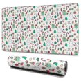 thumbnail image 1 of Long Mouse Pads for Desk,White Christmas Icon Pattern Desk Mats on Top Of Desks, Desk Mouse Pad Extra Large with 3mm Non-Slip Base and Stitched Edge for Gaming,Office,Work,Home 47.3x23.6in, 1 of 5