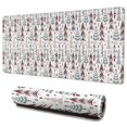 thumbnail image 1 of Long Mouse Pads for Desk,White Christmas Tree Pattern Desk Mats on Top Of Desks, Desk Mouse Pad Extra Large with 3mm Non-Slip Base and Stitched Edge for Gaming,Office,Work,Home 35.4x15.7in, 1 of 5
