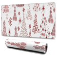 thumbnail image 1 of Long Mouse Pads for Desk,White Christmas Tree Pattern Desk Mats on Top Of Desks, Desk Mouse Pad Extra Large with 3mm Non-Slip Base and Stitched Edge for Gaming,Office,Work,Home 47.3x23.6in, 1 of 5