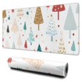 thumbnail image 1 of Long Mouse Pads for Desk,White Christmas Tree Pattern Desk Mats on Top Of Desks, Desk Mouse Pad Extra Large with 3mm Non-Slip Base and Stitched Edge for Gaming,Office,Work,Home 31.5x15.7in, 1 of 5