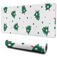thumbnail image 1 of Long Mouse Pads for Desk,White Christmas Tree Pattern Desk Mats on Top Of Desks, Desk Mouse Pad Extra Large with 3mm Non-Slip Base and Stitched Edge for Gaming,Office,Work,Home 35.4x15.7in, 1 of 5
