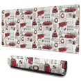 thumbnail image 1 of Long Mouse Pads for Desk,White Christmas Truck and Tree Pattern Desk Mats on Top Of Desks, Desk Mouse Pad Extra Large with 3mm Non-Slip Base and Stitched Edge for Gaming,Office,Work,Home 35.4x15.7in, 1 of 5