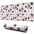 thumbnail image 1 of Long Mouse Pads for Desk,White Cow Black Spot Geometric Pattern Desk Mats on Top Of Desks, Desk Mouse Pad Extra Large with 3mm Non-Slip Base and Stitched Edge for Gaming,Office,Work,Home 31.5"x11.8", 1 of 6