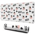 thumbnail image 1 of Long Mouse Pads for Desk,White Cow Black Spot Moo Pattern Desk Mats on Top Of Desks, Desk Mouse Pad Extra Large with 3mm Non-Slip Base and Stitched Edge for Gaming,Office,Work,Home 35.4"x15.7", 1 of 6