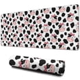 thumbnail image 1 of Long Mouse Pads for Desk,White Cow Bow Pattern Desk Mats on Top Of Desks, Desk Mouse Pad Extra Large with 3mm Non-Slip Base and Stitched Edge for Gaming,Office,Work,Home 31.5"x11.8", 1 of 6