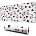thumbnail image 1 of Long Mouse Pads for Desk,White Cow Cloud Pattern Desk Mats on Top Of Desks, Desk Mouse Pad Extra Large with 3mm Non-Slip Base and Stitched Edge for Gaming,Office,Work,Home 31.5"x11.8", 1 of 6