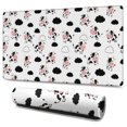 thumbnail image 1 of Long Mouse Pads for Desk,White Cow Cloud Pattern Desk Mats on Top Of Desks, Desk Mouse Pad Extra Large with 3mm Non-Slip Base and Stitched Edge for Gaming,Office,Work,Home 47.3"x23.6", 1 of 6