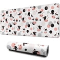 thumbnail image 1 of Long Mouse Pads for Desk,White Cow Dot Pattern Desk Mats on Top Of Desks, Desk Mouse Pad Extra Large with 3mm Non-Slip Base and Stitched Edge for Gaming,Office,Work,Home 31.5"x11.8", 1 of 6