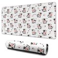 thumbnail image 1 of Long Mouse Pads for Desk,White Cow Dot Pattern Desk Mats on Top Of Desks, Desk Mouse Pad Extra Large with 3mm Non-Slip Base and Stitched Edge for Gaming,Office,Work,Home 31.5"x15.7", 1 of 6