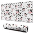 thumbnail image 1 of Long Mouse Pads for Desk,White Cow Family Spot Pattern Desk Mats on Top Of Desks, Desk Mouse Pad Extra Large with 3mm Non-Slip Base and Stitched Edge for Gaming,Office,Work,Home 31.5"x15.7", 1 of 6