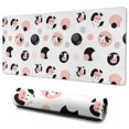 thumbnail image 1 of Long Mouse Pads for Desk,White Cow Geometric Pattern Desk Mats on Top Of Desks, Desk Mouse Pad Extra Large with 3mm Non-Slip Base and Stitched Edge for Gaming,Office,Work,Home 35.4"x15.7", 1 of 6