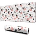 thumbnail image 1 of Long Mouse Pads for Desk,White Cow Geometric Pattern Desk Mats on Top Of Desks, Desk Mouse Pad Extra Large with 3mm Non-Slip Base and Stitched Edge for Gaming,Office,Work,Home 31.5"x11.8", 1 of 6