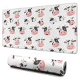 thumbnail image 1 of Long Mouse Pads for Desk,White Cow Happy Face Pattern Desk Mats on Top Of Desks, Desk Mouse Pad Extra Large with 3mm Non-Slip Base and Stitched Edge for Gaming,Office,Work,Home 31.5"x15.7", 1 of 6