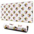 thumbnail image 1 of Long Mouse Pads for Desk,White Cow Hat Pattern Desk Mats on Top Of Desks, Desk Mouse Pad Extra Large with 3mm Non-Slip Base and Stitched Edge for Gaming,Office,Work,Home 31.5"x15.7", 1 of 6