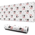 thumbnail image 1 of Long Mouse Pads for Desk,White Cow Head Dot Pattern Desk Mats on Top Of Desks, Desk Mouse Pad Extra Large with 3mm Non-Slip Base and Stitched Edge for Gaming,Office,Work,Home 31.5"x11.8", 1 of 6