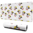 thumbnail image 1 of Long Mouse Pads for Desk,White Cow Head Hat Pattern Desk Mats on Top Of Desks, Desk Mouse Pad Extra Large with 3mm Non-Slip Base and Stitched Edge for Gaming,Office,Work,Home 35.4"x15.7", 1 of 6