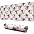 thumbnail image 1 of Long Mouse Pads for Desk,White Cow Head Pattern Desk Mats on Top Of Desks, Desk Mouse Pad Extra Large with 3mm Non-Slip Base and Stitched Edge for Gaming,Office,Work,Home 31.5"x11.8", 1 of 6