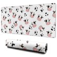thumbnail image 1 of Long Mouse Pads for Desk,White Cow Head Spot Pattern Desk Mats on Top Of Desks, Desk Mouse Pad Extra Large with 3mm Non-Slip Base and Stitched Edge for Gaming,Office,Work,Home 35.4"x15.7", 1 of 6