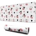 thumbnail image 1 of Long Mouse Pads for Desk,White Cow Heart Pattern Desk Mats on Top Of Desks, Desk Mouse Pad Extra Large with 3mm Non-Slip Base and Stitched Edge for Gaming,Office,Work,Home 31.5"x11.8", 1 of 6