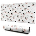 thumbnail image 1 of Long Mouse Pads for Desk,White Cow Heart Pattern Desk Mats on Top Of Desks, Desk Mouse Pad Extra Large with 3mm Non-Slip Base and Stitched Edge for Gaming,Office,Work,Home 35.4"x15.7", 1 of 6