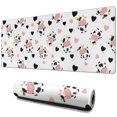 thumbnail image 1 of Long Mouse Pads for Desk,White Cow Heart Pattern Desk Mats on Top Of Desks, Desk Mouse Pad Extra Large with 3mm Non-Slip Base and Stitched Edge for Gaming,Office,Work,Home 31.5"x11.8", 1 of 6