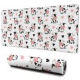 thumbnail image 1 of Long Mouse Pads for Desk,White Cow Heart Pattern Desk Mats on Top Of Desks, Desk Mouse Pad Extra Large with 3mm Non-Slip Base and Stitched Edge for Gaming,Office,Work,Home 35.4"x15.7", 1 of 6