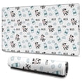thumbnail image 1 of Long Mouse Pads for Desk,White Cow Milk Cloud Pattern Desk Mats on Top Of Desks, Desk Mouse Pad Extra Large with 3mm Non-Slip Base and Stitched Edge for Gaming,Office,Work,Home 47.3"x23.6", 1 of 6