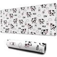thumbnail image 1 of Long Mouse Pads for Desk,White Cow Milk Cow Pattern Desk Mats on Top Of Desks, Desk Mouse Pad Extra Large with 3mm Non-Slip Base and Stitched Edge for Gaming,Office,Work,Home 31.5"x11.8", 1 of 6