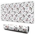 thumbnail image 1 of Long Mouse Pads for Desk,White Cow Milk Moo Pattern Desk Mats on Top Of Desks, Desk Mouse Pad Extra Large with 3mm Non-Slip Base and Stitched Edge for Gaming,Office,Work,Home 31.5"x15.7", 1 of 6