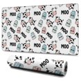 thumbnail image 1 of Long Mouse Pads for Desk,White Cow Milk Moo Pattern Desk Mats on Top Of Desks, Desk Mouse Pad Extra Large with 3mm Non-Slip Base and Stitched Edge for Gaming,Office,Work,Home 47.3"x23.6", 1 of 6