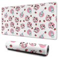 thumbnail image 1 of Long Mouse Pads for Desk,White Cow Milk Strawberry Pattern Desk Mats on Top Of Desks, Desk Mouse Pad Extra Large with 3mm Non-Slip Base and Stitched Edge for Gaming,Office,Work,Home 31.5"x15.7", 1 of 6