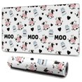 thumbnail image 1 of Long Mouse Pads for Desk,White Cow Moo Milk Pattern Desk Mats on Top Of Desks, Desk Mouse Pad Extra Large with 3mm Non-Slip Base and Stitched Edge for Gaming,Office,Work,Home 47.3"x23.6", 1 of 6