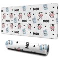 thumbnail image 1 of Long Mouse Pads for Desk,White Cow Moo Milk Pattern Desk Mats on Top Of Desks, Desk Mouse Pad Extra Large with 3mm Non-Slip Base and Stitched Edge for Gaming,Office,Work,Home 35.4"x15.7", 1 of 6