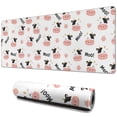 thumbnail image 1 of Long Mouse Pads for Desk,White Cow Moo Pattern Desk Mats on Top Of Desks, Desk Mouse Pad Extra Large with 3mm Non-Slip Base and Stitched Edge for Gaming,Office,Work,Home 31.5"x11.8", 1 of 6