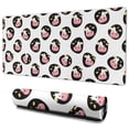 thumbnail image 1 of Long Mouse Pads for Desk,White Cow Oval Face Pattern Desk Mats on Top Of Desks, Desk Mouse Pad Extra Large with 3mm Non-Slip Base and Stitched Edge for Gaming,Office,Work,Home 35.4"x15.7", 1 of 6