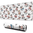 thumbnail image 1 of Long Mouse Pads for Desk,White Cow Scarf Pattern Desk Mats on Top Of Desks, Desk Mouse Pad Extra Large with 3mm Non-Slip Base and Stitched Edge for Gaming,Office,Work,Home 31.5"x11.8", 1 of 6
