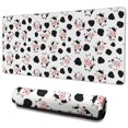 thumbnail image 1 of Long Mouse Pads for Desk,White Cow Spot Pattern Desk Mats on Top Of Desks, Desk Mouse Pad Extra Large with 3mm Non-Slip Base and Stitched Edge for Gaming,Office,Work,Home 35.4"x15.7", 1 of 6