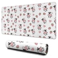 thumbnail image 1 of Long Mouse Pads for Desk,White Cow Strawberry Heart Pattern Desk Mats on Top Of Desks, Desk Mouse Pad Extra Large with 3mm Non-Slip Base and Stitched Edge for Gaming,Office,Work,Home 31.5"x15.7", 1 of 6