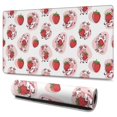 thumbnail image 1 of Long Mouse Pads for Desk,White Cow Strawberry Pattern Desk Mats on Top Of Desks, Desk Mouse Pad Extra Large with 3mm Non-Slip Base and Stitched Edge for Gaming,Office,Work,Home 47.3"x23.6", 1 of 6
