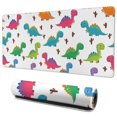 thumbnail image 1 of Long Mouse Pads for Desk,White Dinosaurs Colorful Cacti Pattern Desk Mats on Top Of Desks, Desk Mouse Pad Extra Large with 3mm Non-Slip Base and Stitched Edge for Gaming,Office,Work,Home 35.4"x15.7", 1 of 6