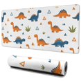 thumbnail image 1 of Long Mouse Pads for Desk,White Dinosaurs Geometric Plants Pattern Desk Mats on Top Of Desks, Desk Mouse Pad Extra Large with 3mm Non-Slip Base and Stitched Edge for Gaming,Office,Work,Home 35.4"x15.7", 1 of 6