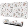 thumbnail image 1 of Long Mouse Pads for Desk,White Fairy Castle Pattern Desk Mats on Top Of Desks, Desk Mouse Pad Extra Large with 3mm Non-Slip Base and Stitched Edge for Gaming,Office,Work,Home 35.4"x15.7", 1 of 6